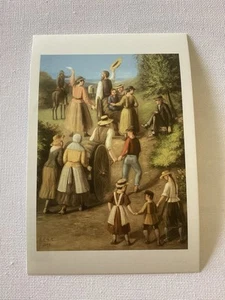 Carl Christian Anton Christensen Promo Art Card Carretto a mano Pionieri IMMAGINE LUMINOSA - Foto 1 di 2
