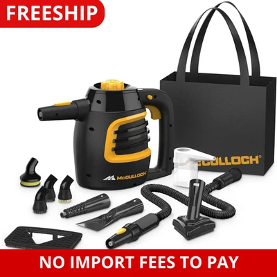 MC1230 Limpiador de Vapor Portátil con Manguera de Extensión, Tiempo de Calentamiento Rápido, 11 Piezas Foto 1 de 4