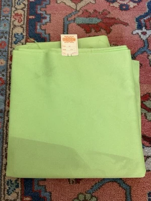 VTG Lime Green Polyester Fabric - 2 Yards - Image 1 of 4