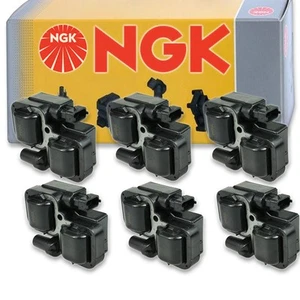 6 pcs NGK Ignition Coil for 2001-2005 Mercedes-Benz C320 3.2L V6 - Spark kq - Picture 1 of 5