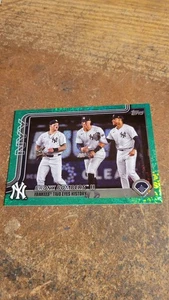 2025 Topps Baseball Green Holo 18/99 Bronx Bombers II #184 - Picture 1 of 2