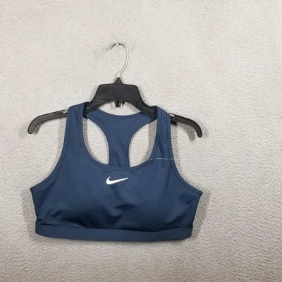 Sujetador deportivo Nike Swoosh Dri-FIT para mujer XL azul espalda deportiva gimnasio entrenamiento Foto 1 de 4