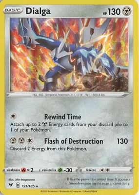 Dialga Holo Rare – SWSH04: Vivid Voltage #121/185 Pokémon TCG - Image 1 of 2