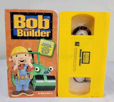 Bob The Builder Bob Bonus PROMO VHS Tape Never Seen On TV Animated Children's - Image 1 of 4