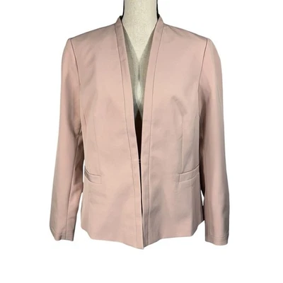 Chaqueta Blazer Liz Claiborne Career Petite Talla 14P Forrada Manga Larga Bolsillos Rosa Foto 1 de 4