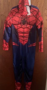 Tu Marvel Boys Spiderman Costume And Mask Dressing Up Age 7-8 - Picture 1 of 5