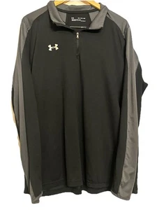 Under Armour Quarter Zip Pullover Schwarz Dry Fit Training Gym Laufen Gr. 2XL XXL - Bild 1 von 4