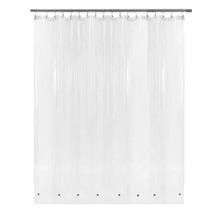 Extra Wide Shower Curtain Liner 108" x 72" with 8 Magnets - Waterproof PEVA A... - Picture 1 of 8