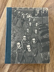 Rare 1943 Jane Eyre by Charlotte Bronte Wood Engravings Book *With Mis-cut Page* - Picture 1 of 13
