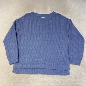 Maglione maglia testurizzata Fat Face blu pervinca girocollo manica lunga pullover - Foto 1 di 8