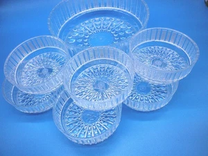 Plastkristall DDR Kompottschale mit Schälchen 7teilig Kristallglasoptik we383 - Bild 1 von 7