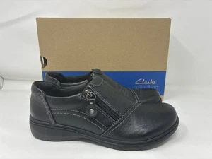 Clarks Mujer Carleigh Ray Oxford, Cuero Negro, 7.5 - Imagen 1 de 1