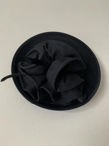 Sombrero Lawliet 100% Lana Elegante Floral Boda Pastillero Años 50 Talla Única Fiesta Prístina - Imagen 1 de 6