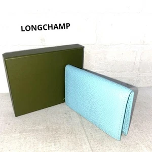 Longchamp Women 23 Card Case For , Light Blue Box Included Limited Edition VHTF - Picture 1 of 5