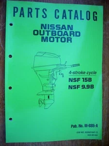 Factory Parts Manual - Nissan NSF 9.9B NSF 15B Outboard - Bild 1 von 1