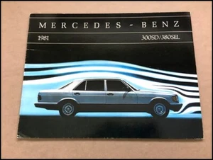 1981 Mercedes Benz 380SEL 300SD 20-page Original Car Sales Brochure Catalog - Picture 1 of 10