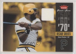 2006 Fleer Greats of the Game Decade Greats Memorabilia Dave Parker #DEC-DP