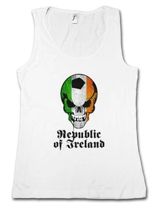 REPUBLIK IRLAND IRISCHER FUSSBALL SOCCER SKULL TANK TOP WESTE FITNESS GYM Fan - Bild 1 von 2