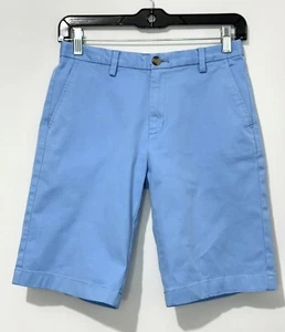 Vineyard Vines Boys Shorts 12 Cotton Blend Blue Adjustable Waist Pockets Logo - Picture 1 of 8
