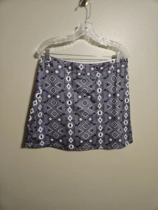 Ekouaer Womens Gray Patterned Athletic Skort Size XL - Picture 1 of 7