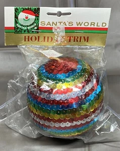 Santa’s World Holiday Trim Ornament Kurt S Adler JS493/M - Picture 1 of 8