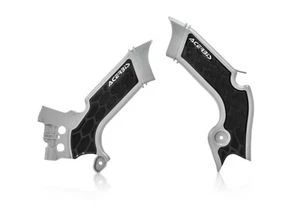 ACERBIS X-GRIP FRAME GUARDS SILVER / BLACK KAWASAKI KX450 KXF 2019 - 2020 :23693 - Picture 1 of 1