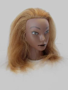 Cabeza de Maniquí con Cabello para Peluquería Cosmetología Entrenamiento Sin Usar Nuevo - Imagen 1 de 14