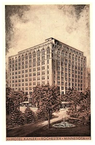 Hotel Kahler Rochester Minnesota Vintage Hotel Postcard - Picture 1 of 2