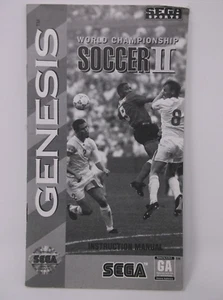 WORLD CHAMPIONSHIP SOCCER II Instruction Booklet Sega Genesis - Picture 1 of 1