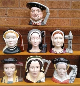 ROYAL DOULTON “HENRY VIII AND HIS SIX WIVES” SELECTION OF LARGE CHARACTER JUGS. - Picture 1 of 79