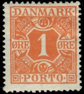 DÄNEMARK J9 - Wertziffer "Porto fällig" (pb14886) - Bild 1 von 1