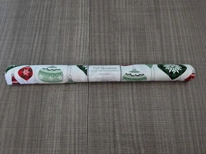 Create It Pre-Cut Cotton Fabric, Holiday Ornaments, Fat Quarter, 18" X 21" new!! - Picture 1 of 3