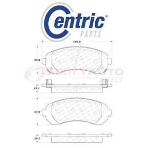 Centric C-TEK Metallic Disc Brake Pads for 2002-2007 Buick Rendezvous 3.4L pc