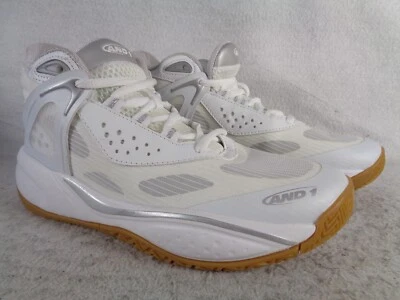 Zapatos Atléticos de Baloncesto AND1 Revel Para Mujer EE. UU. 9 Blanco Malla Gimnasio Suela de Goma Foto 1 de 4