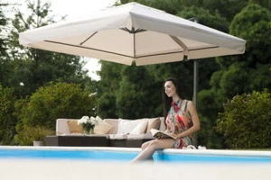 Sonnenschirm 3m Ampelschirm 3x3m inkl. Ständer, Platten kostelose Lieferung NEU* - Bild 1 von 11