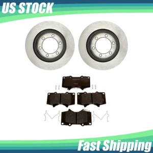 Fits 2008 2009 Toyota 4Runner Front Kit Brake Rotors + Metallic Pads & Hardware - Picture 1 of 5