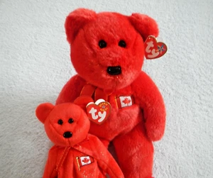 PIERRE - SET TY BEANIE BUDDY & BABY - ORSO ESCLUSIVO CANADA - 4 MAGGIO COMPLEANNO - Foto 1 di 11