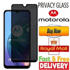 P020 Screen Protector Privacy For Motorola Moto G10,G20,G30,G9,G9 Play - Picture 1 of 5