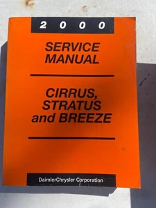 2000 Cirrus Stratus Breeze Service Manual Diagnostics Body Chassis Powertrain - Bild 1 von 5