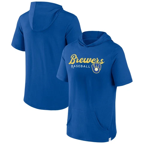 Men's Fanatics Branded Royal Milwaukee Brewers Offensive Strategy Short Sleeve Cover