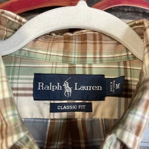 Ralph Lauren klassische Passform Herrenbekleidung Gr. mittellangarm geknöpftes Shirt - Bild 1 von 6