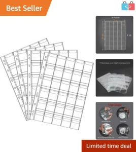 Compact 30-Pocket Coin & Stamp Holders - Perfect for Collection Organization - Picture 1 of 7