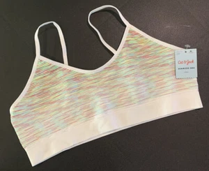 Cat And Jack Seamless Bra - Gradient Rainbow Sz XL Pull Over Adjustable Strap - Picture 1 of 8