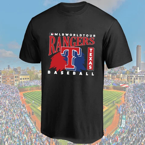 Texas Rangers M.L.B World Tour baseball team Gift for fans T Shirt S-3XL Cover