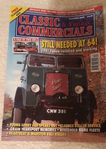 CLASSIC & VINTAGE COMMERCIALS MAGAZINE DECEMBER 2005 ERF FODEN TRUCK LORRY - Picture 1 of 2