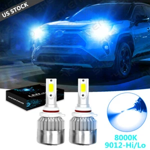 For Toyota RAV4 2016 2017 2018 - 2PC 9012 LED Headlight Bulbs 8000K Hi/Low Beam - Bild 1 von 12