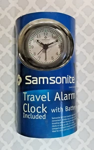 Samsonite Travel Alarm Clock Battery Operated Compact Lightweight Gray - Picture 1 of 4