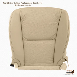 Driver Bottom Perforated Leather Cover Color Tan Fits 2006 - 2011 Lexus GS350 - Picture 1 of 9
