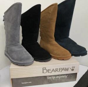 BEARPAW Botas PHYLLY Alto 11" Eje Clima Frío Ancho Ajustable Corbatas de pantorrilla NUEVO - Imagen 1 de 10