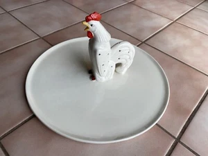 Hahn Huhn Serviertablett Hors D’Oeuvres 1920’s-1930’s Made in Czechoslovakia - Bild 1 von 6